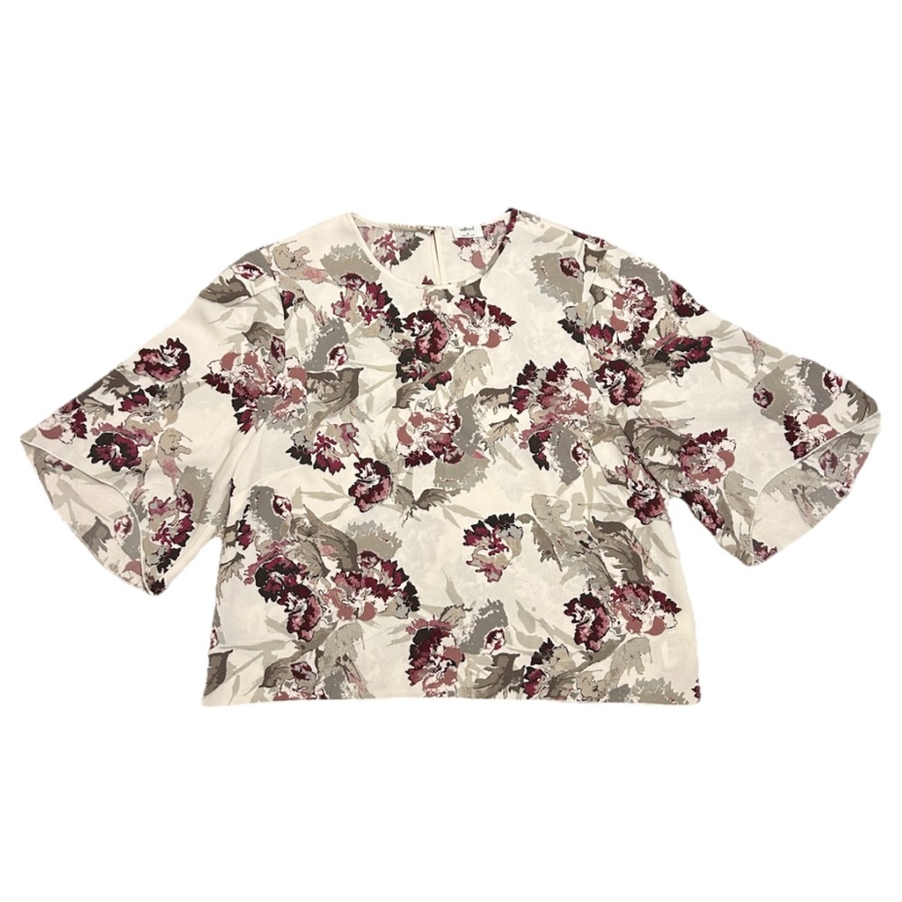 Aritzia Wilfred Cambrai Floral Print Blouse, Size M